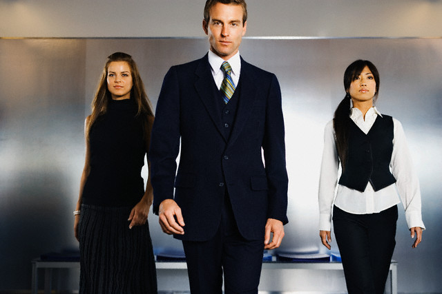 Confident Businesspeople --- Image by © Patrik Giardino/Corbis