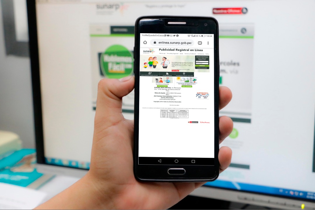 SUNARP ofrece más servicios online desde junio