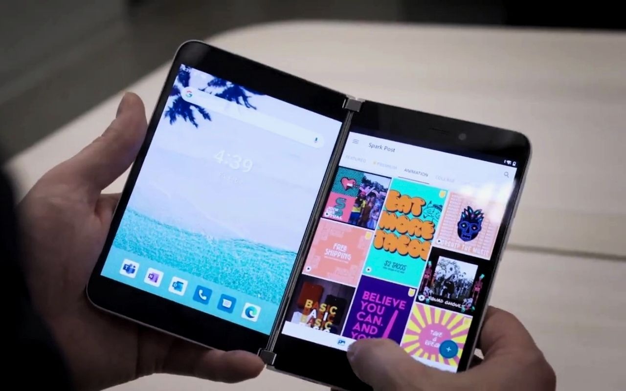 Microsoft lanza smartphone doble pantalla
